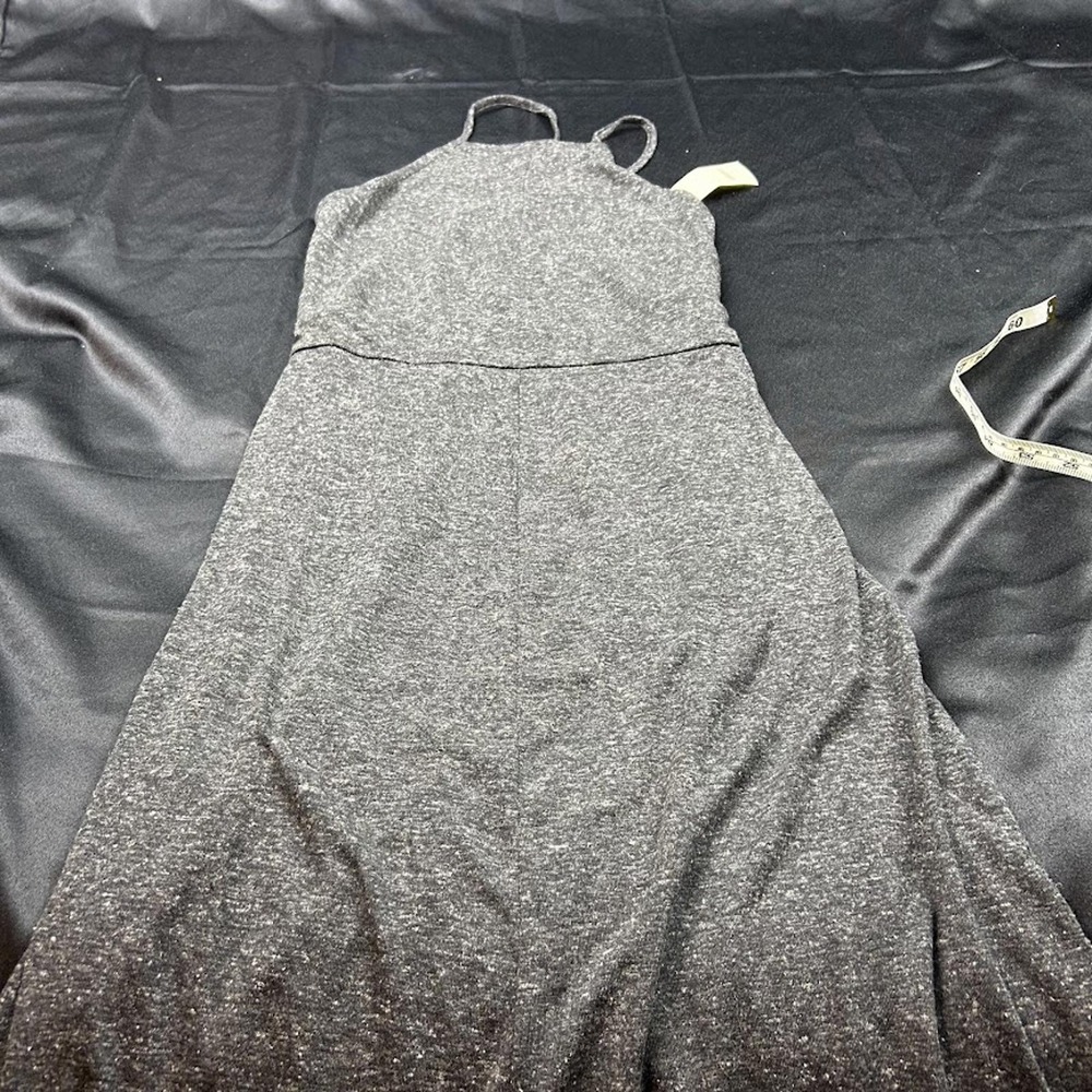 The Loft WOMENS Dark Gray Crisscross Back Maxi Dress Petite XS NWT